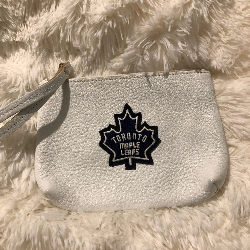 Roots x Maple Leafs Wristlet